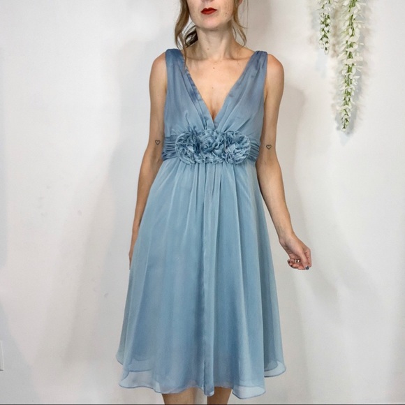 Adrianna Papell Dresses & Skirts - ADRIANNA PAPELL Occasions chiffon dress blue 1809